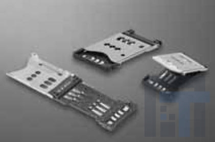 SF7W006S1BE1000 Соединители для карт памяти 6p Hinge solder SMT for plug-in SIM Card