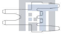 1217041-1 Клеммы TAB, POKE IN PCB 020 TPCUBR