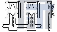 1601484-1 Клеммы 2.0X.8MM BLADE RCPT