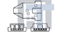 171370-3 Клеммы CLUSTER BLCK HSG PBT