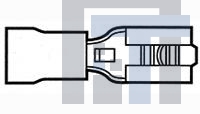 184235-2 Клеммы RECEPT PIDG FASTON 1