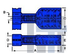 19003-0044 Клеммы QK DISCONNECT FEMALE 14-16 AWG