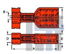 19003-0127 Клеммы .187X.020 FEM FIQD V-O TAPED AA-2202VT