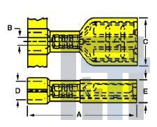 19003-0140 Клеммы .187X.020 FEM FIQD V-O CONT.(M-2210VC)