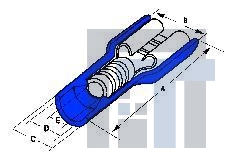 19005-0005 Клеммы 14-16 AWG DISCONNECT