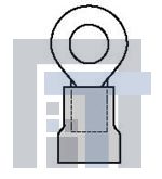 19070-0005 Клеммы RING TONGUE TERM 18-22 AWG 2 STUD