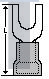 19127-0009 Клеммы SPADE 18-22 AWG 5-6 STUD FLANGE