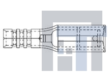 19203-0379 Клеммы 12-10 AWG .250 FEMAL FEMALE QD STEEL 900F