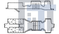 282180-1 Клеммы FASTIN-ON RCPT .187SRS