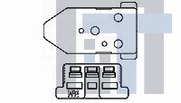 316293-1 Клеммы 3.2 CLUSTER BLOCK HSG NATURAL