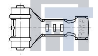 350189-1 Клеммы .058 RECPT R/A PC