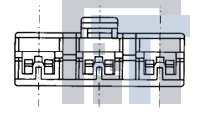 353255-7 Клеммы 110 POSITIVE LOCK REC HSG 3P