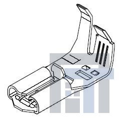 35418-9002 Клеммы .187 MP-LOCK FLAG TE 87 MP-LOCK FLAG TERM