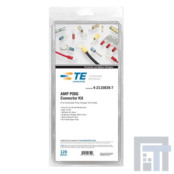 4-2110838-7 Клеммы P-Ins Tabs P-Ins 60 PC Kit