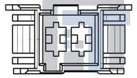 5-293035-2 Клеммы 2 POS. FASTIN-FASTON CONN. TAB HOUSING R