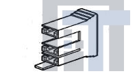 521070-1 Клеммы HSG RCPT FAST 250 3 CIR N BLK