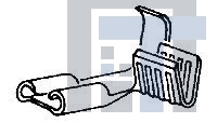 61459-1 Клеммы 22-18 AWG .110 RCPT