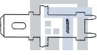 63950-1 Клеммы TAB FASTON 250 032TPBR