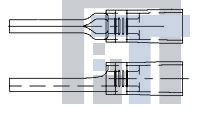 696273-2 Клеммы PIDG 22-16 WIRE PIN TAPE