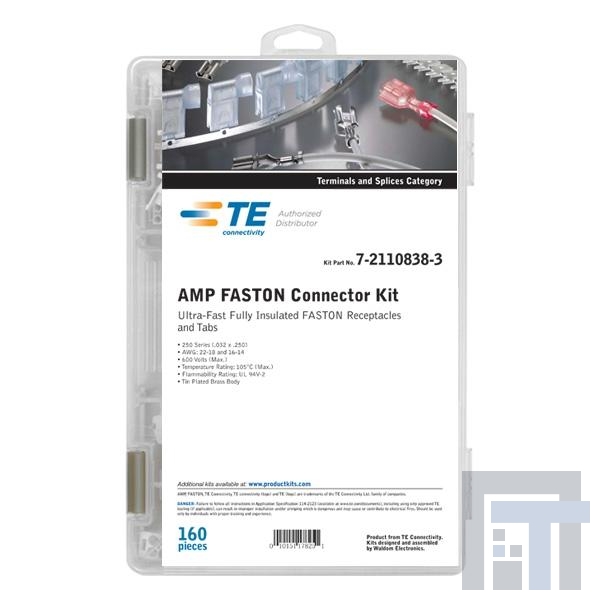 7-2110838-3 Клеммы Ult-Fst Rcpt/Mtg Tab 160 PC Kit