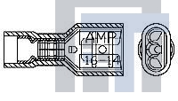 735160 Клеммы RCPT 13.5-12AWG .250