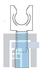 MH14-14FLK Клеммы Locking Fork 16-14 AWG Size 1/4