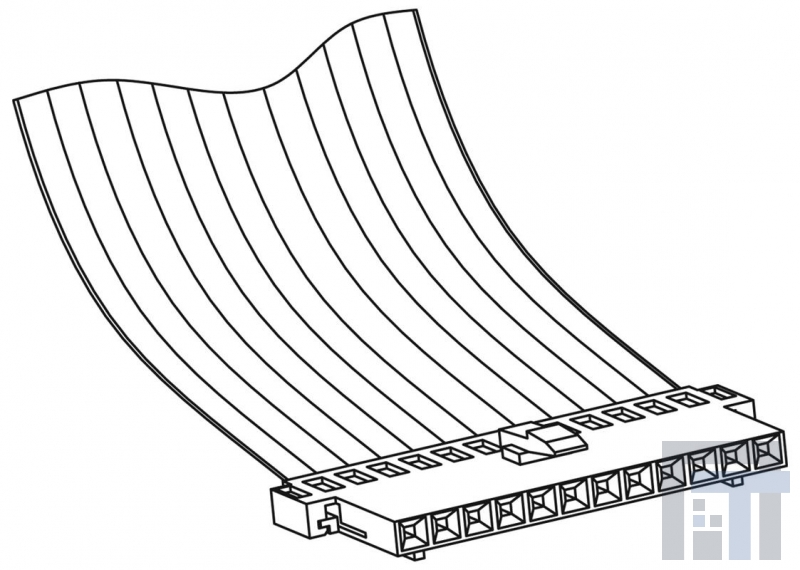 10022753-011 Соединители FFC и FPC 11 POS RECEPT TIN