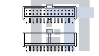 1437254-9 Соединители FFC и FPC 7D553=HEADER 16P D-C