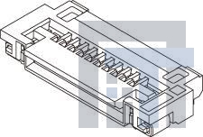 51296-0833 Соединители FFC и FPC 0.5 FPC ZIF 8Ckt Sn-Ag-Bi