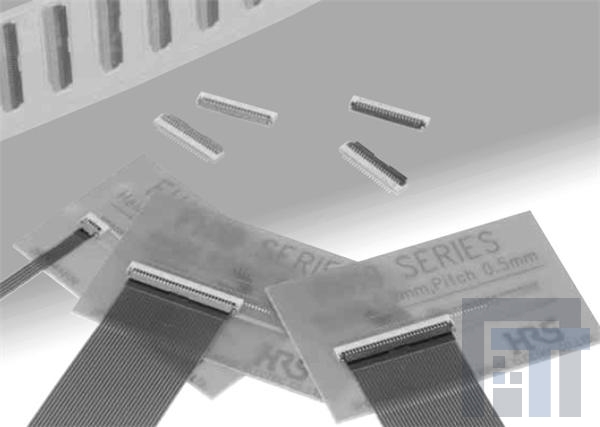 FH19C-10S-0-5SH(05) Соединители FFC и FPC 0.5MM 10 POS R/A SMT FFC/FPC THICK .2MM