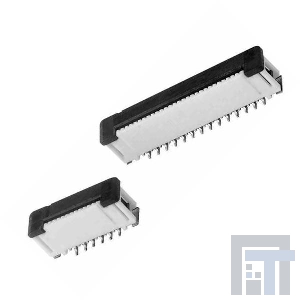 XF2J-0624-11A-R100 Соединители FFC и FPC .5mm SlideLock 6Pin ZIF Single Adhesive