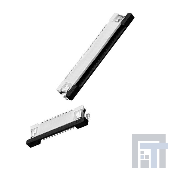XF2L-0425-1A Соединители FFC и FPC .5mm SlideLock Upper ZIF SMT 4P Adhesive