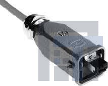 09451151100 Модульные соединители / соединители Ethernet IP67 DATA 3A PLUG STRAIGHT METAL