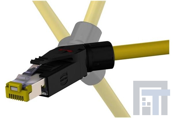 09451511561 Модульные соединители / соединители Ethernet RJ Ind. 10G PN Plug angled Logo Set