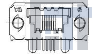 1-1761182-1 Модульные соединители / соединители Ethernet 4 SDL SE RCPT ASSY