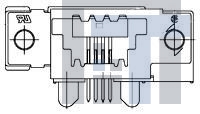 1-1761186-1 Модульные соединители / соединители Ethernet 4 SDL SE O-S RCPT ASSY