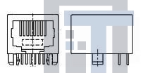 1470648-1 Модульные соединители / соединители Ethernet RJ45 10 P8 CLP SIDE ENTRY 6u