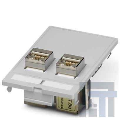 1657766 Модульные соединители / соединители Ethernet VS-SI-FP-2RJ45-5- MOD-BU/BU
