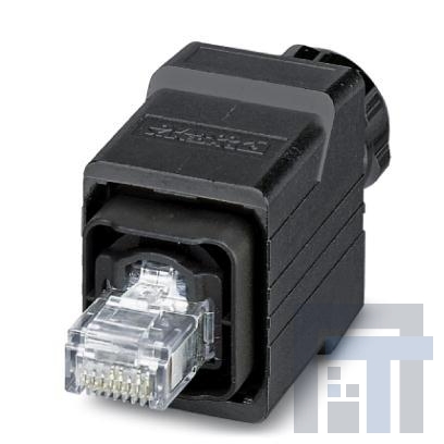 1657834 Модульные соединители / соединители Ethernet VS-PPC-C1-RJ45-POBK CAT5 PUSH-PULL IP67