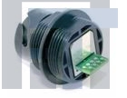 17-10039 Модульные соединители / соединители Ethernet RJ45 SHLD PCB JACK PLASTIC IP67