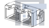 1734897-1 Модульные соединители / соединители Ethernet RJ45+RJ11 SMT