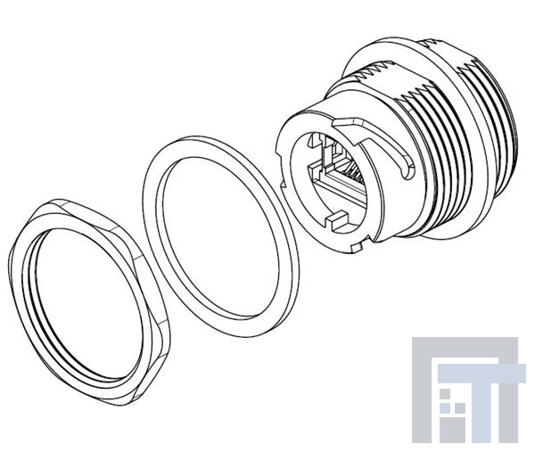 1776900-1 Модульные соединители / соединители Ethernet PCB Mount Recept Kit