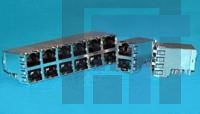 1888506-1 Модульные соединители / соединители Ethernet 2X4 OFFSET,SHLD RJ45,STJK ASSY