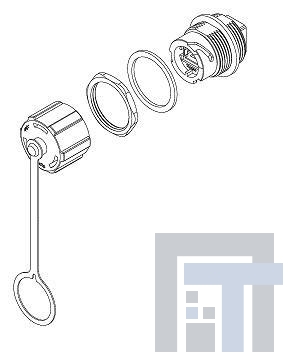 1986280-1 Модульные соединители / соединители Ethernet Recept Kit and Cover