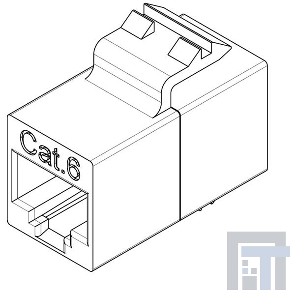 2111123-1 Модульные соединители / соединители Ethernet CPLR SL INLINE CAT6 UNSHLD