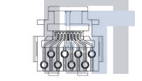 216005-4 Модульные соединители / соединители Ethernet AMP CONNECTOR