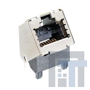 2170668-1 Модульные соединители / соединители Ethernet 1x1 8P Angle Entry Jack T/H Shld RJ45