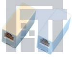 32-1004W Модульные соединители / соединители Ethernet 4P MODULAR COUPLER RJ11 CROSS-WIRED