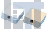 32-2034 Модульные соединители / соединители Ethernet SURF. MT. BOX SGL. 4 PIN IVORY