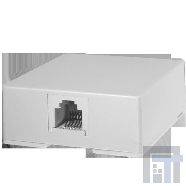 32-2036W Модульные соединители / соединители Ethernet 6P SMT BOX JACK SINGLE PORT, WHITE